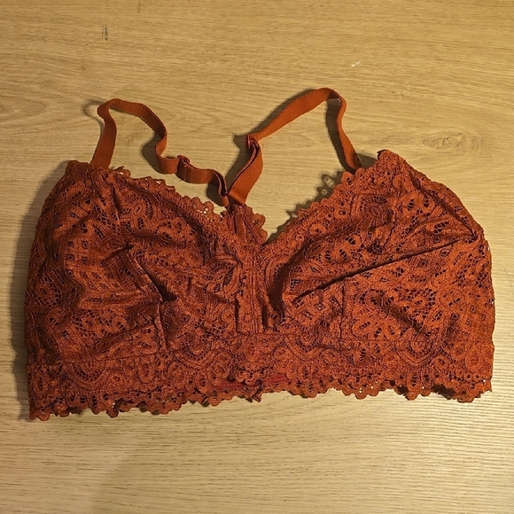 Auden Lace Bralette in Rust 2X - Picture 1 of 2